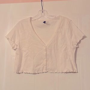 White Crop Top